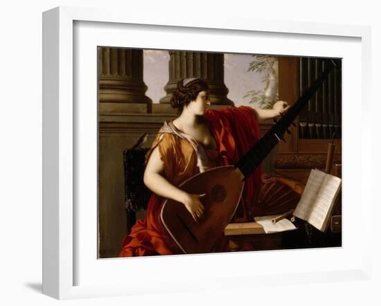 Allegory of Music, 1649-Laurent de La Hire or La Hyre-Framed Giclee Print