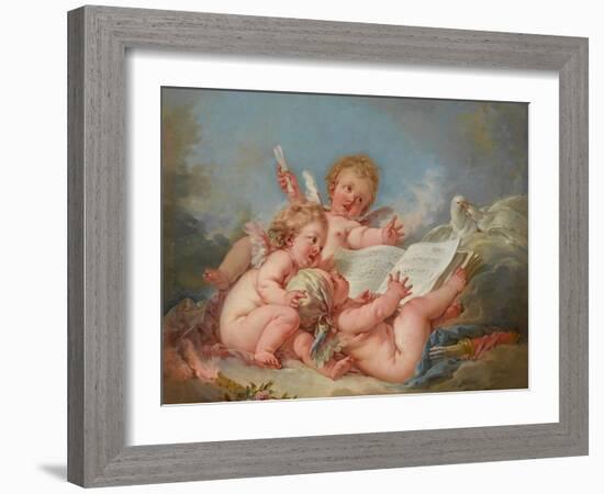 Allegory of Music, 1752-Francois Boucher-Framed Giclee Print