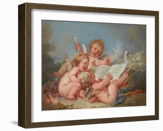 Allegory of Music, 1752-Francois Boucher-Framed Giclee Print