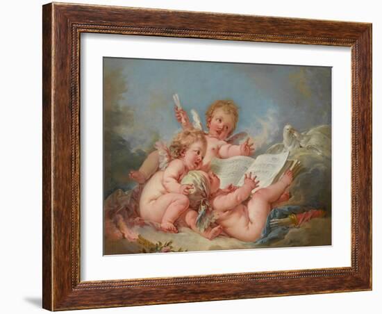 Allegory of Music, 1752-Francois Boucher-Framed Giclee Print