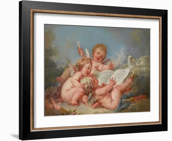 Allegory of Music, 1752-Francois Boucher-Framed Giclee Print