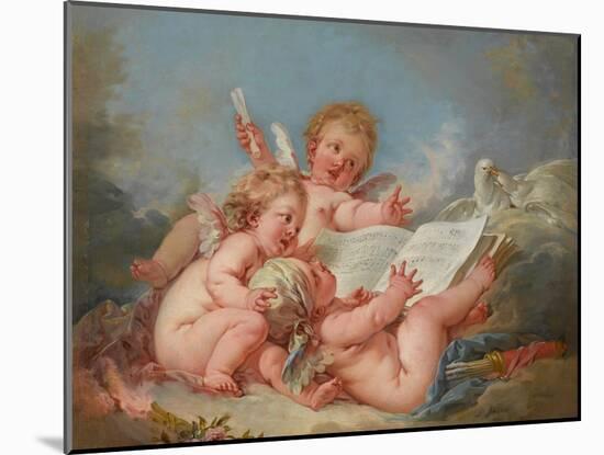 Allegory of Music, 1752-Francois Boucher-Mounted Giclee Print
