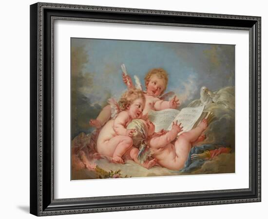 Allegory of Music, 1752-Francois Boucher-Framed Giclee Print