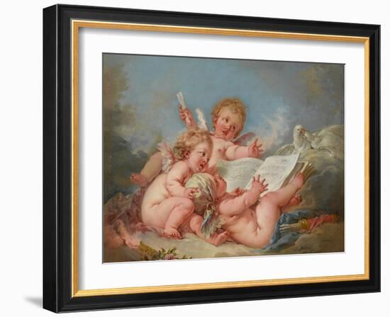 Allegory of Music, 1752-Francois Boucher-Framed Giclee Print