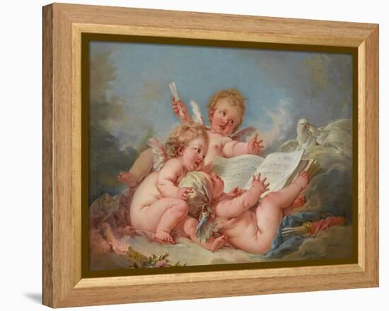 Allegory of Music, 1752-Francois Boucher-Framed Premier Image Canvas