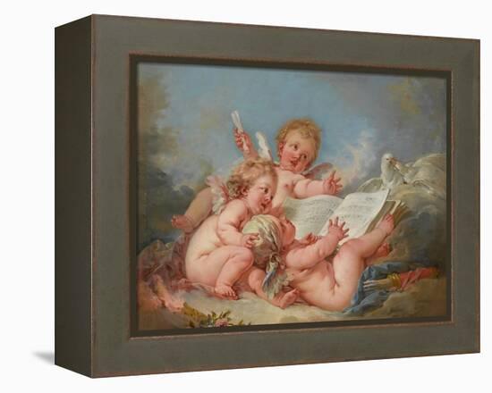 Allegory of Music, 1752-Francois Boucher-Framed Premier Image Canvas