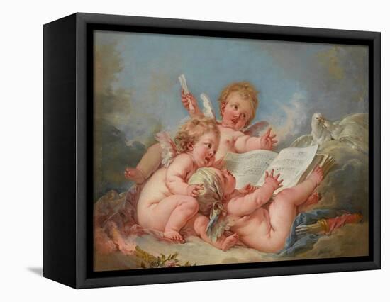 Allegory of Music, 1752-Francois Boucher-Framed Premier Image Canvas