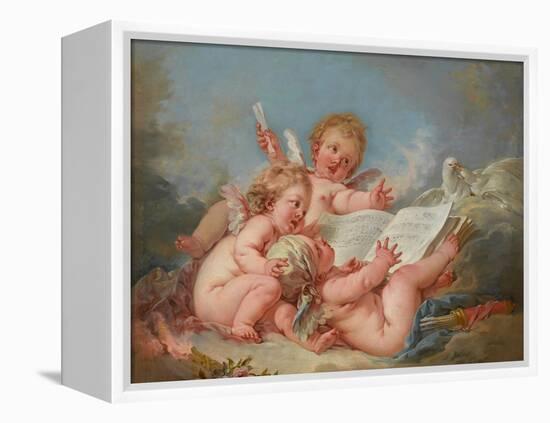 Allegory of Music, 1752-Francois Boucher-Framed Premier Image Canvas