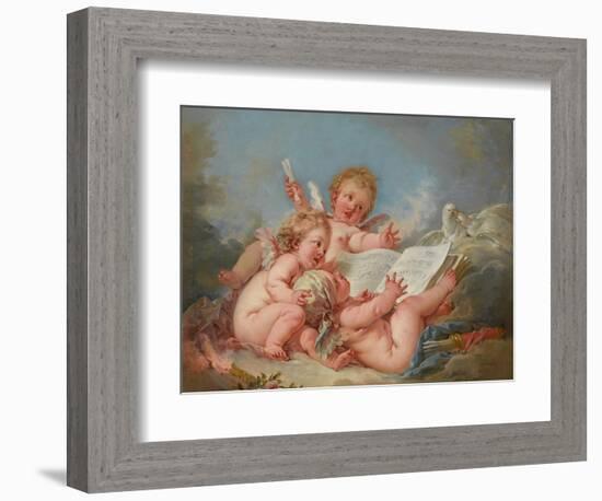 Allegory of Music, 1752-Francois Boucher-Framed Giclee Print