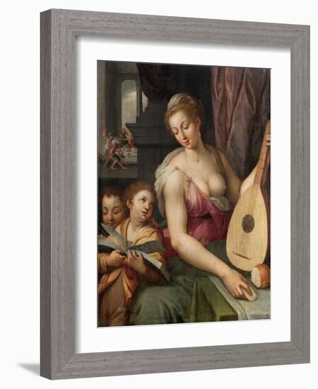 Allegory of Music, c.1575-Frans Floris-Framed Giclee Print