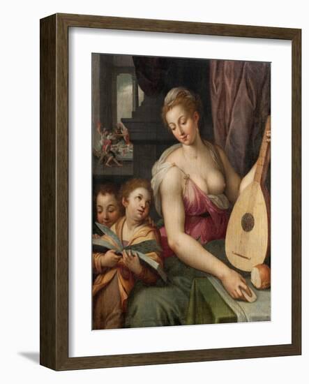 Allegory of Music, c.1575-Frans Floris-Framed Giclee Print