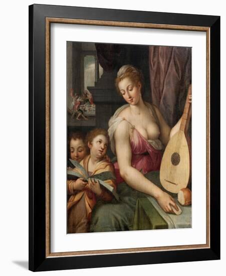 Allegory of Music, c.1575-Frans Floris-Framed Giclee Print