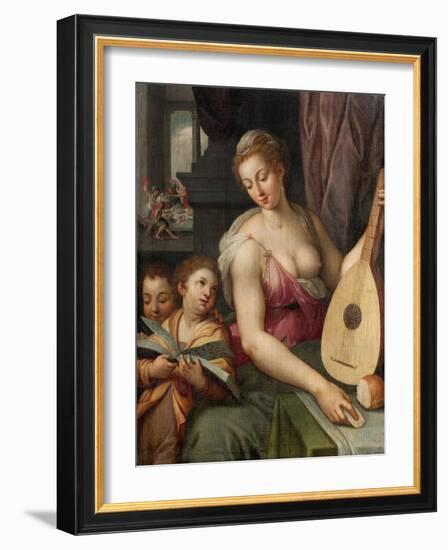 Allegory of Music, c.1575-Frans Floris-Framed Giclee Print