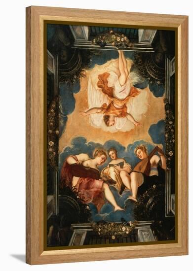 Allegory of Music-Jacopo Robusti Tintoretto-Framed Premier Image Canvas