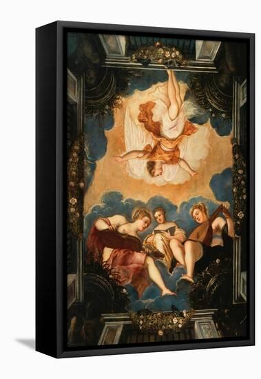 Allegory of Music-Jacopo Robusti Tintoretto-Framed Premier Image Canvas