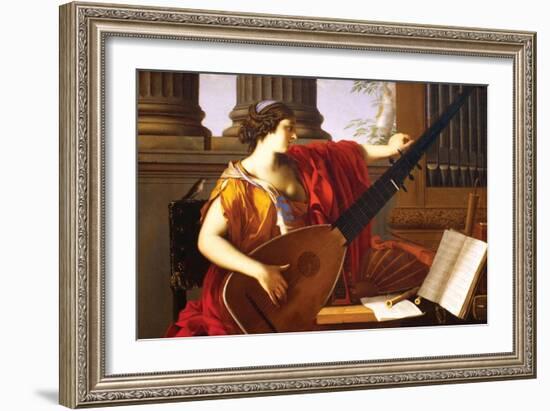 Allegory of Music-Laurent de La Hyre-Framed Art Print