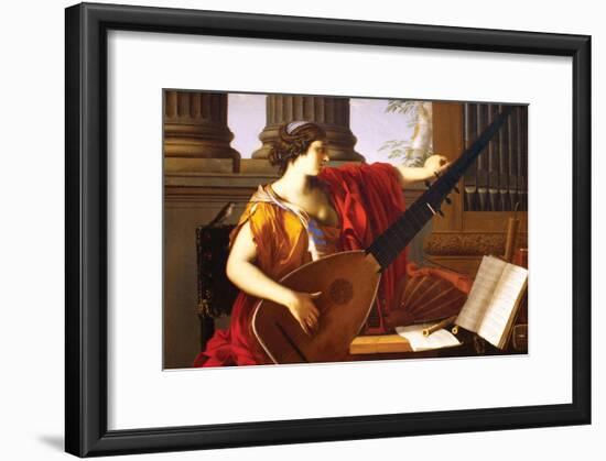 Allegory of Music-Laurent de La Hyre-Framed Art Print