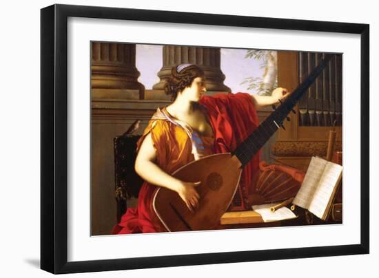 Allegory of Music-Laurent de La Hyre-Framed Art Print