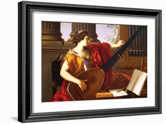 Allegory of Music-Laurent de La Hyre-Framed Art Print