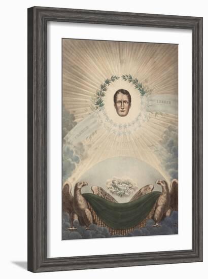 Allegory of Napoleon Surrounded by a Laurel Wreath and a Star-De Labarussias-Framed Giclee Print