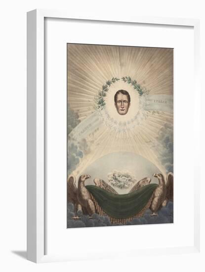 Allegory of Napoleon Surrounded by a Laurel Wreath and a Star-De Labarussias-Framed Giclee Print