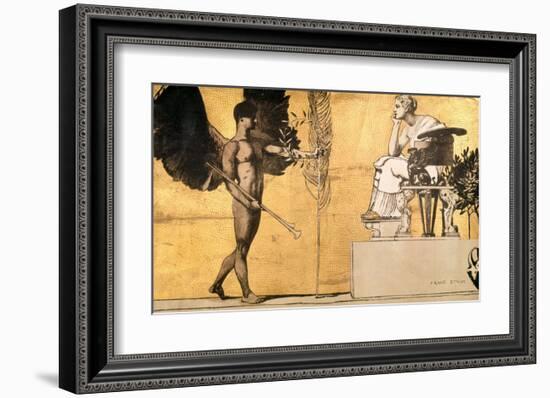 Allegory of Painting with the Genius of Glory-Franz von Stuck-Framed Giclee Print