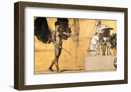 Allegory of Painting with the Genius of Glory-Franz von Stuck-Framed Giclee Print