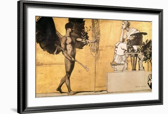 Allegory of Painting with the Genius of Glory-Franz von Stuck-Framed Giclee Print