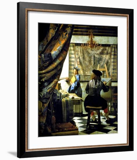 Allegory of Painting-Johannes Vermeer-Framed Giclee Print