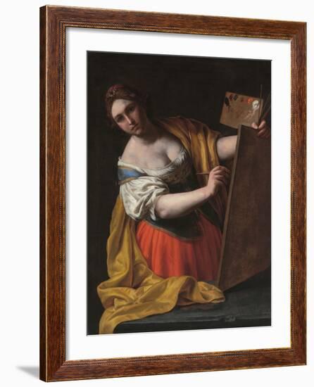 Allegory of Painting-Alessandro Turchi-Framed Giclee Print