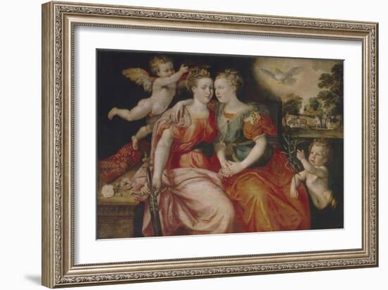 Allegory of Peace and Justice-Maerten de Vos-Framed Giclee Print