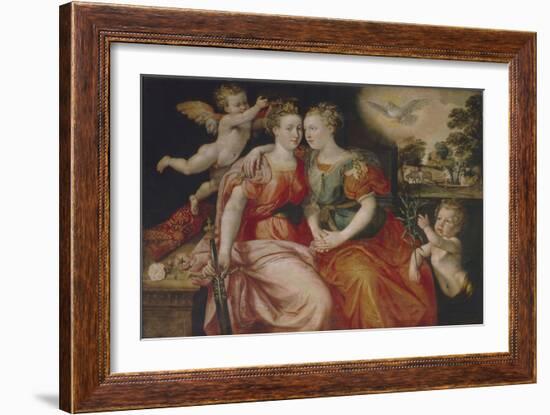 Allegory of Peace and Justice-Maerten de Vos-Framed Giclee Print