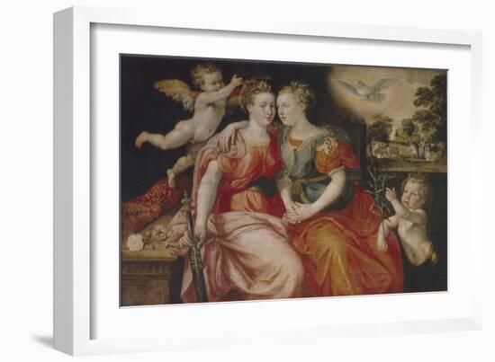 Allegory of Peace and Justice-Maerten de Vos-Framed Giclee Print