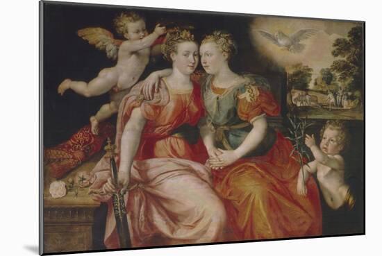 Allegory of Peace and Justice-Maerten de Vos-Mounted Giclee Print