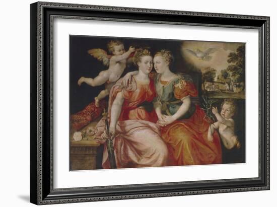 Allegory of Peace and Justice-Maerten de Vos-Framed Giclee Print