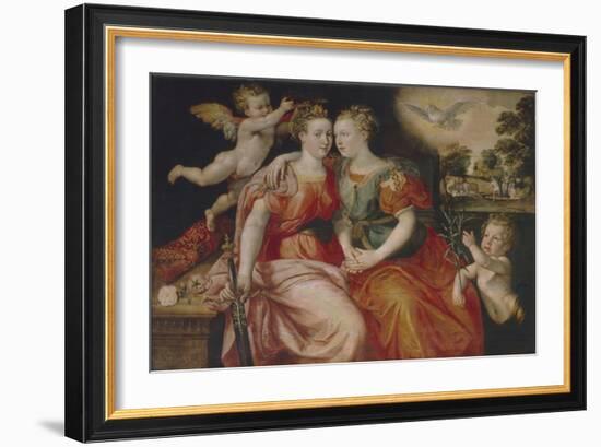 Allegory of Peace and Justice-Maerten de Vos-Framed Giclee Print