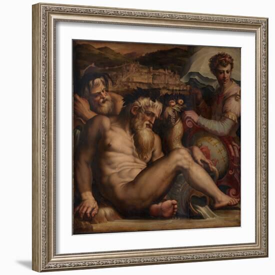 Allegory of Pescia, 1563-1565-Giorgio Vasari-Framed Giclee Print