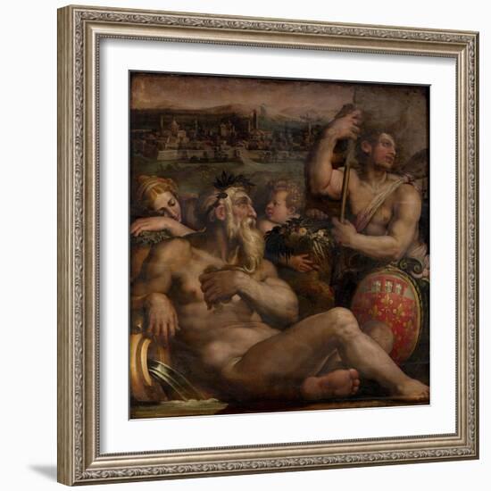 Allegory of Prato, 1563-1565-Giorgio Vasari-Framed Giclee Print