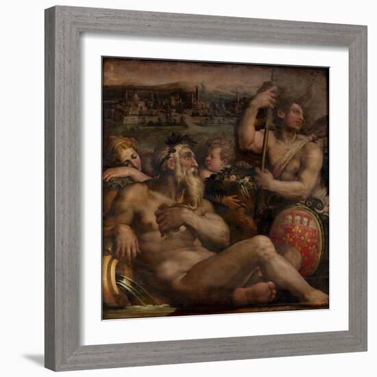 Allegory of Prato, 1563-1565-Giorgio Vasari-Framed Giclee Print