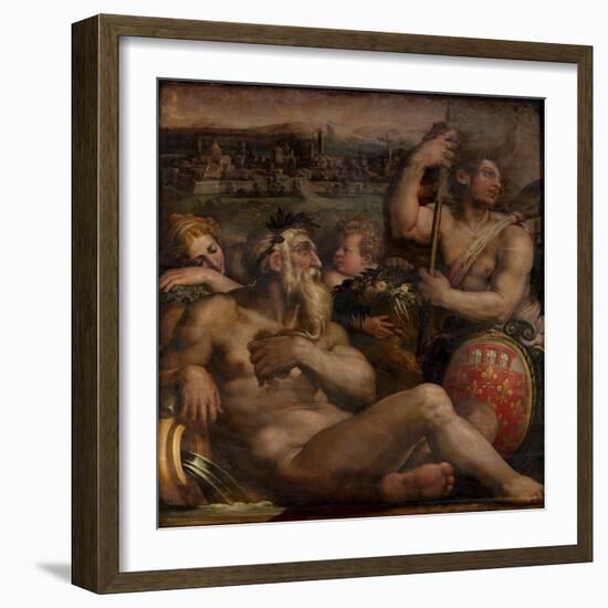 Allegory of Prato, 1563-1565-Giorgio Vasari-Framed Giclee Print