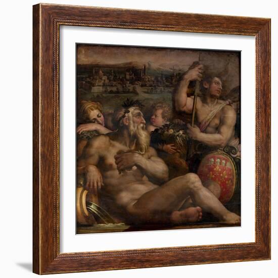 Allegory of Prato, 1563-1565-Giorgio Vasari-Framed Giclee Print