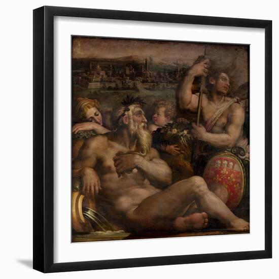 Allegory of Prato, 1563-1565-Giorgio Vasari-Framed Giclee Print