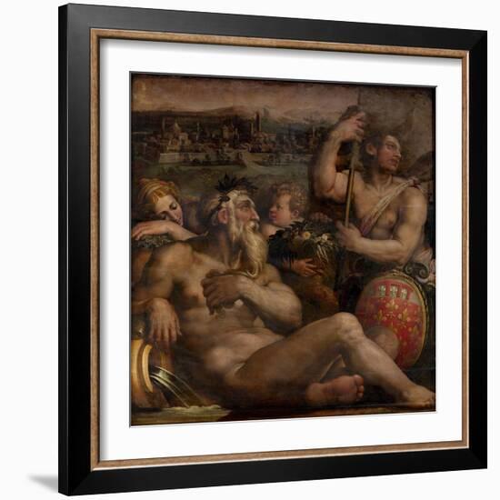 Allegory of Prato, 1563-1565-Giorgio Vasari-Framed Giclee Print