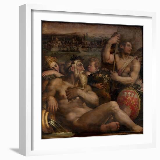 Allegory of Prato, 1563-1565-Giorgio Vasari-Framed Giclee Print