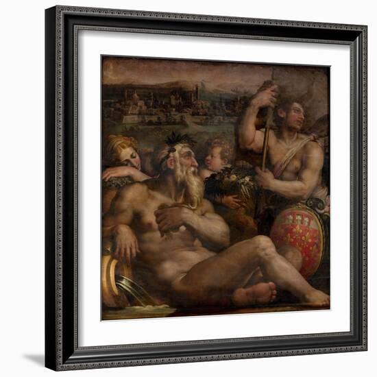 Allegory of Prato, 1563-1565-Giorgio Vasari-Framed Giclee Print