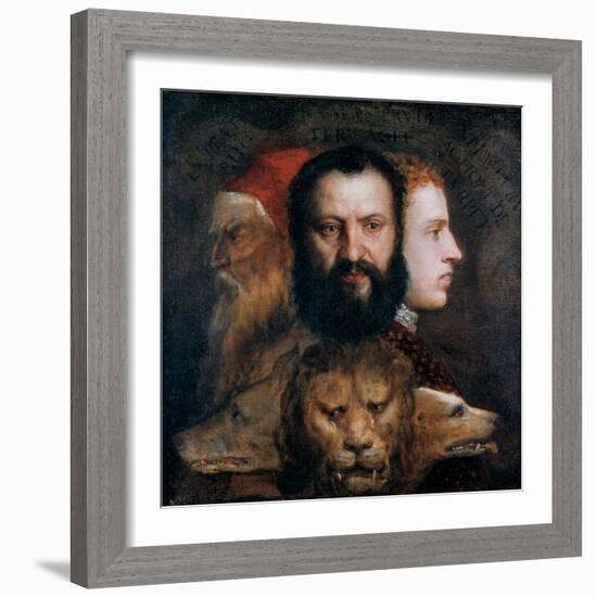 Allegory of Prudence, C1565-1570-Titian (Tiziano Vecelli)-Framed Premium Giclee Print