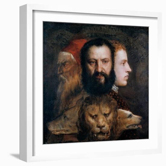 Allegory of Prudence, C1565-1570-Titian (Tiziano Vecelli)-Framed Premium Giclee Print