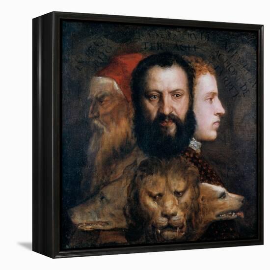 Allegory of Prudence, C1565-1570-Titian (Tiziano Vecelli)-Framed Premier Image Canvas