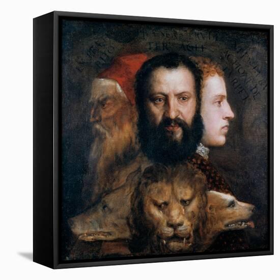 Allegory of Prudence, C1565-1570-Titian (Tiziano Vecelli)-Framed Premier Image Canvas