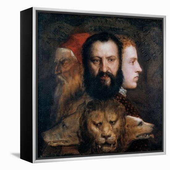 Allegory of Prudence, C1565-1570-Titian (Tiziano Vecelli)-Framed Premier Image Canvas
